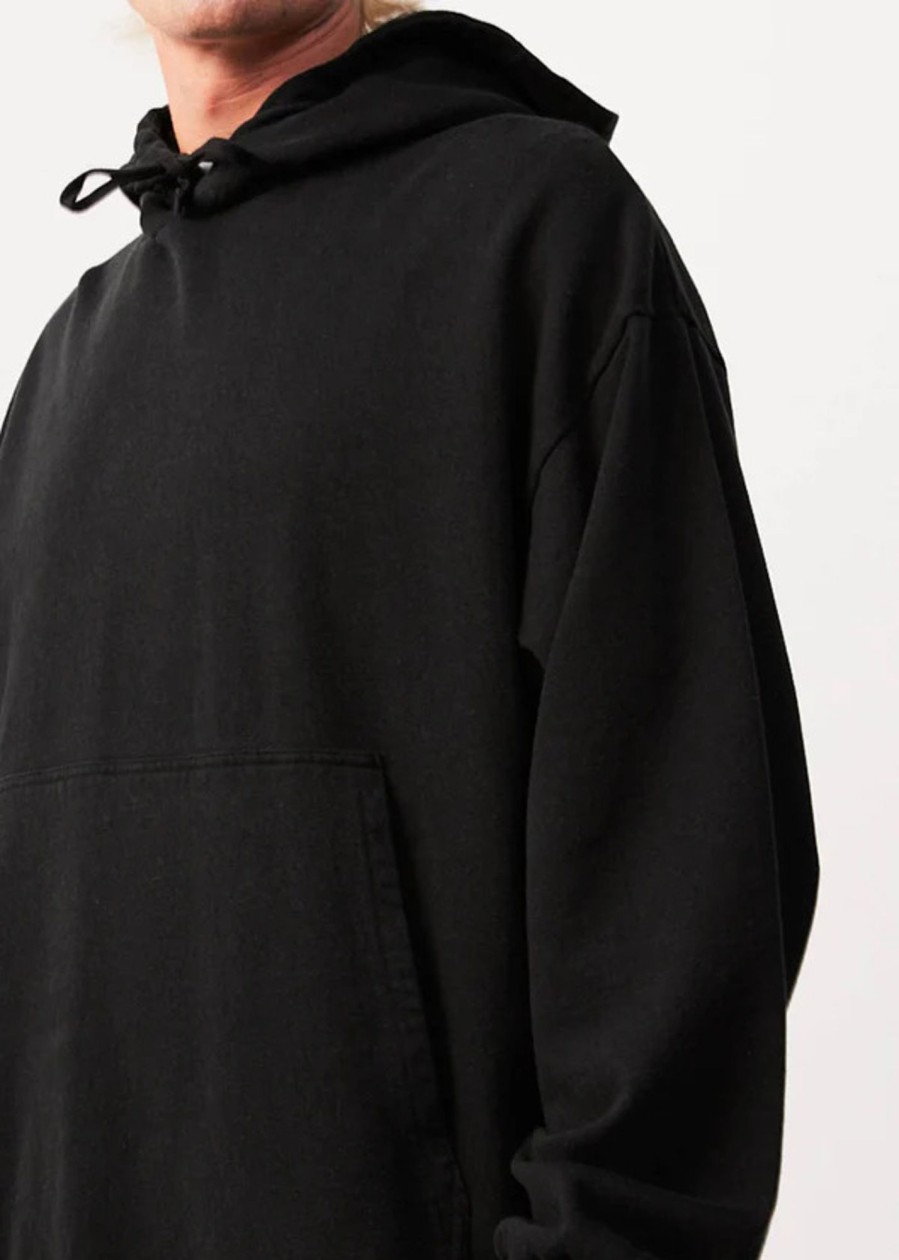 Men'S Clothing Afends | All Day - Hemp Hoodie Black